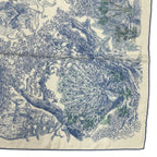 Hermes Carre 140 Large le Jardin de Leila Geant Leila's Garden Blue — view 6