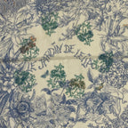 Hermes Carre 140 Large le Jardin de Leila Geant Leila's Garden Blue — view 7