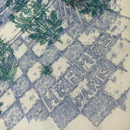Hermes Carre 140 Large le Jardin de Leila Geant Leila's Garden Blue — view 8