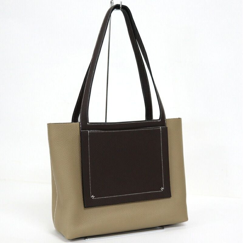 Hermes Cavasserie 31 Taurillon Clemence Beige Marfa Macassar Handbag