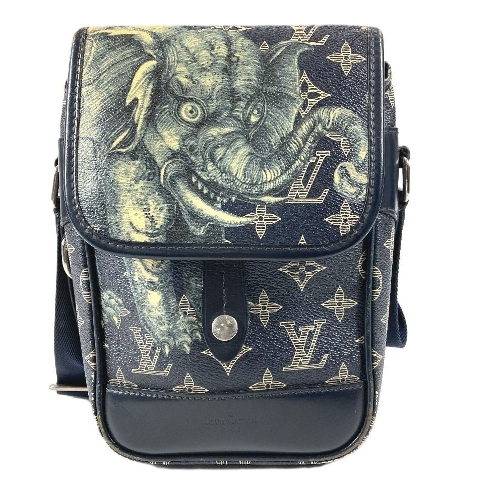 Louis Vuitton Shoulder Bag Messenger BB Monogram Savannah Canvas Navy