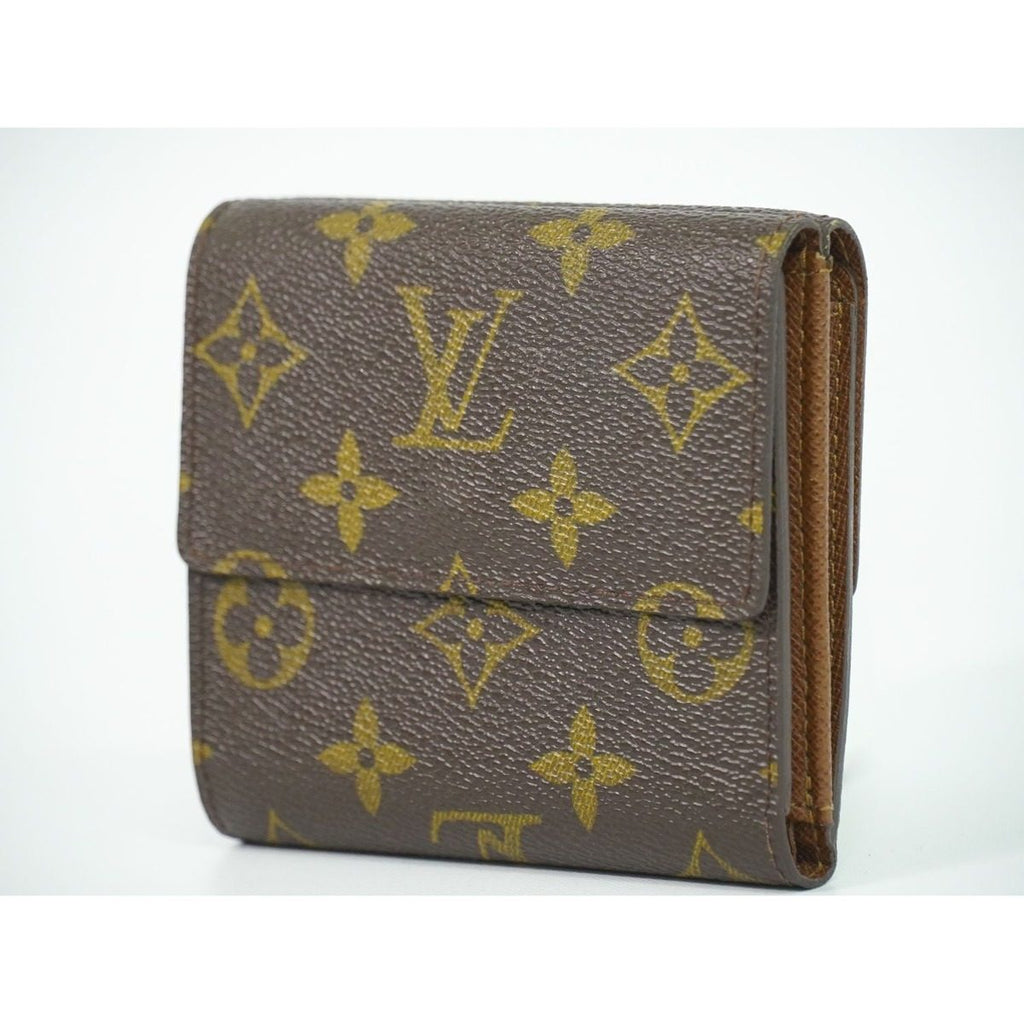 Louis Vuitton LV Portefeuille Elise Monogram Fold Wallet Brown — view 2