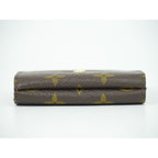 Louis Vuitton LV Portefeuille Elise Monogram Fold Wallet Brown — view 5
