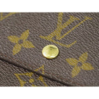 Louis Vuitton LV Portefeuille Elise Monogram Fold Wallet Brown — view 7