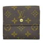Louis Vuitton LV Portefeuille Elise Monogram Fold Wallet Brown