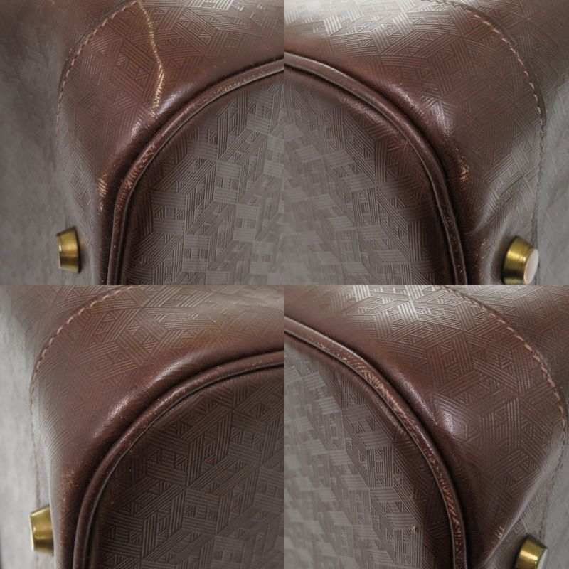 Hermes Vintage Leather Brown Gold Hardware 00 Boston Bag — view 6