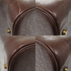 Hermes Vintage Leather Brown Gold Hardware 00 Boston Bag — view 6