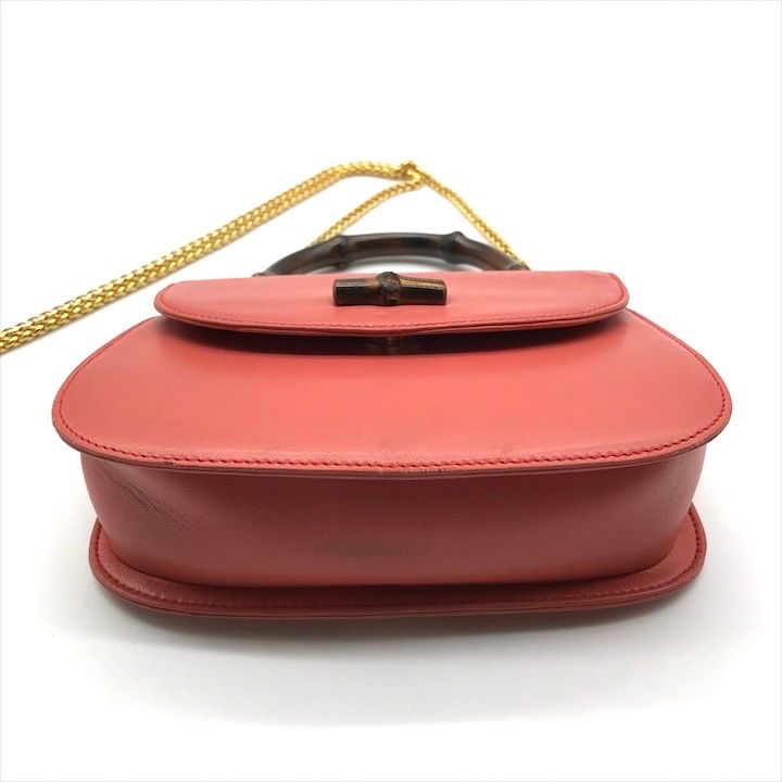 Gucci Bamboo 2-Way Hand Chain Shoulder Bag Pink — view 4