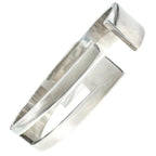 Gucci Cutout Logo Silver Bangle Bracelet