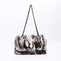 Chanel Shoulder Bag 23 2.55 Double Flap Rabbit Fur