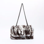 Chanel Shoulder Bag 23 2.55 Double Flap Rabbit Fur