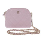 Chanel Chain Clutch Ap4000 Shoulder Bag Caviar Leather Purple