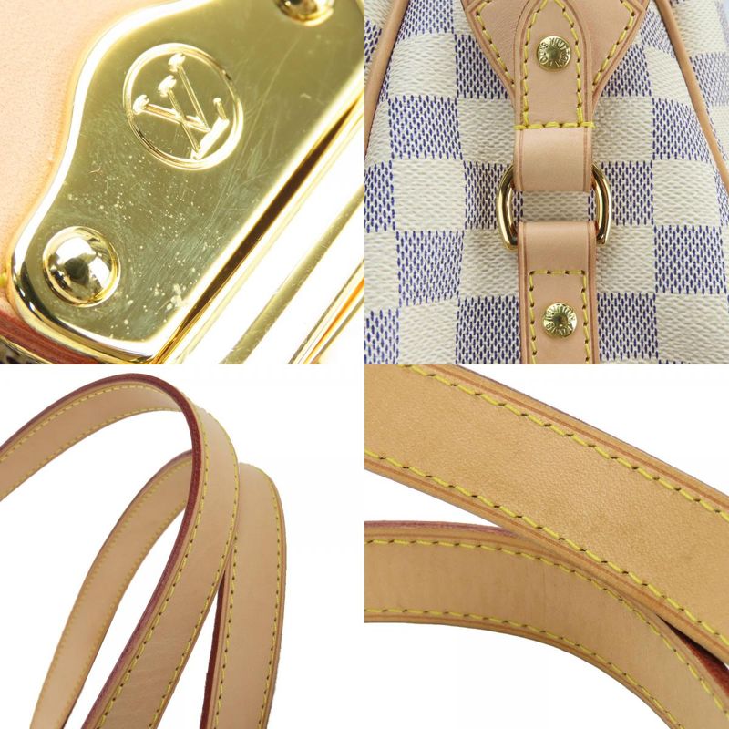 Louis Vuitton Tote Bag Stresa PM Damier Azur Nubuck White Gold Hardware — view 5