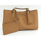 Gucci Tote Bag with Pouch Leather Brown 94898 — view 2