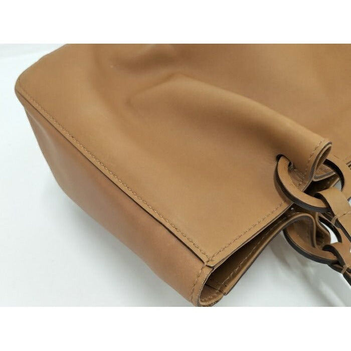 Gucci Tote Bag with Pouch Leather Brown 94898 — view 7