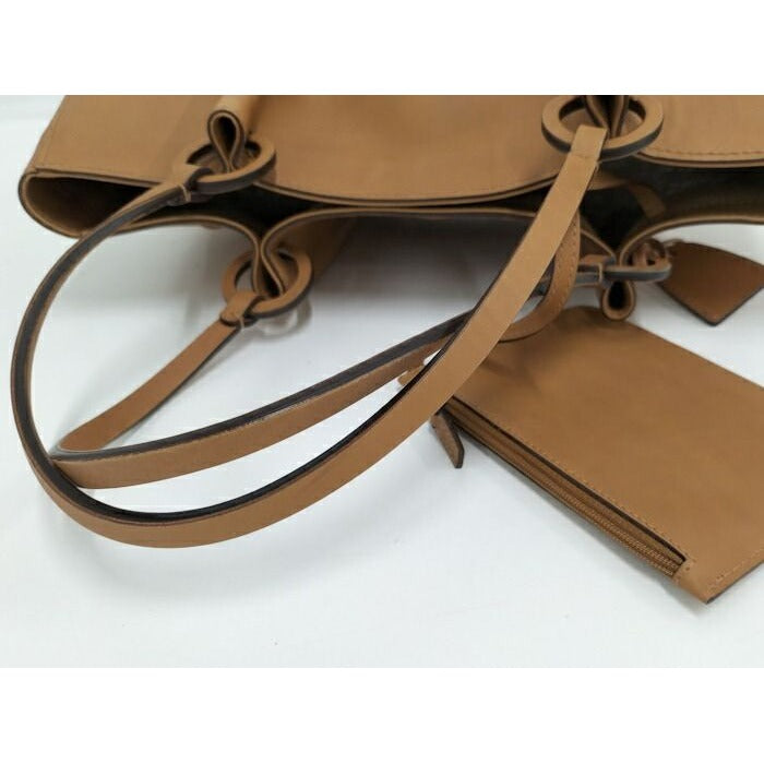 Gucci Tote Bag with Pouch Leather Brown 94898 — view 8