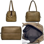 Loewe Handbag Gold Brown Anagram Nappa Leather — view 4