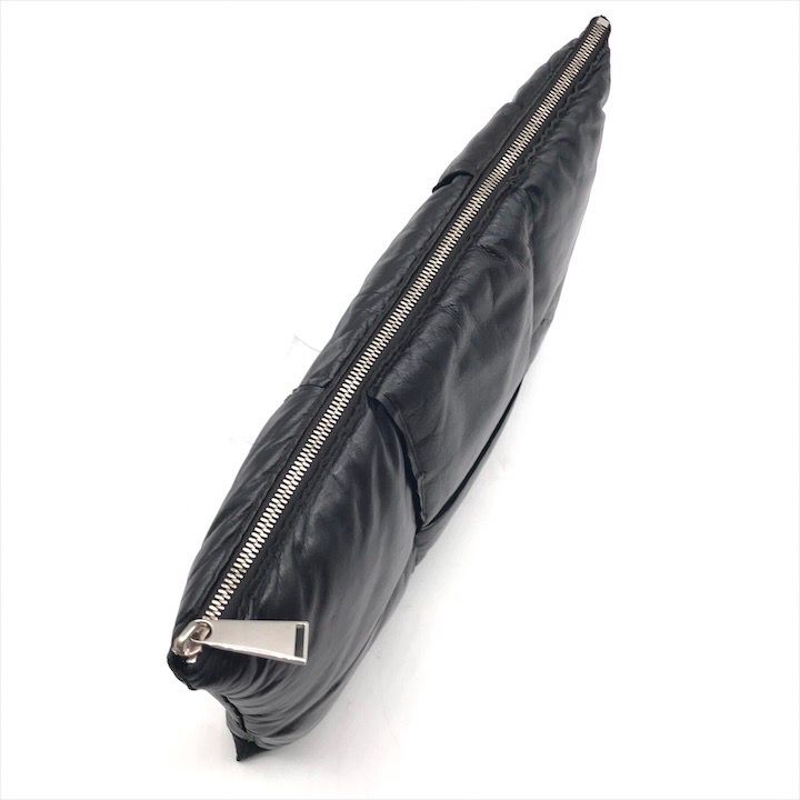 Bottega Veneta Intrecciato Maxi Clutch Second Black Leather — view 6
