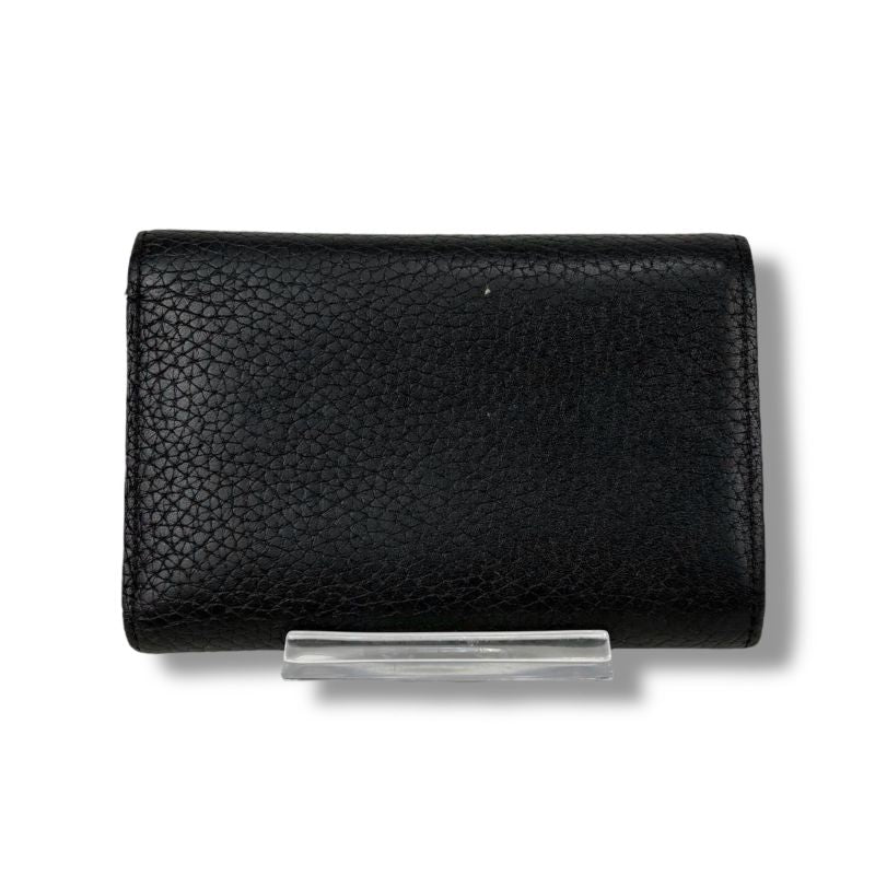 Louis Vuitton Trifold Wallet Portefeuille Capucines Black Taurillon — view 3