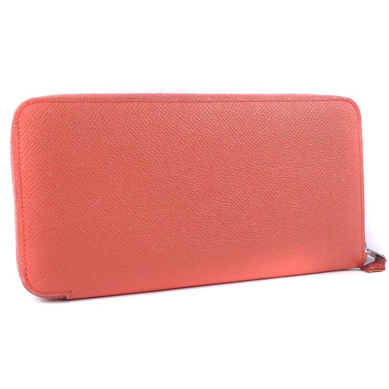 Hermes Azap Silk Inn Long Vaux Epson Rose Jaipur Pink T Wallet — view 3
