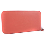Hermes Azap Silk Inn Long Vaux Epson Rose Jaipur Pink T Wallet — view 3