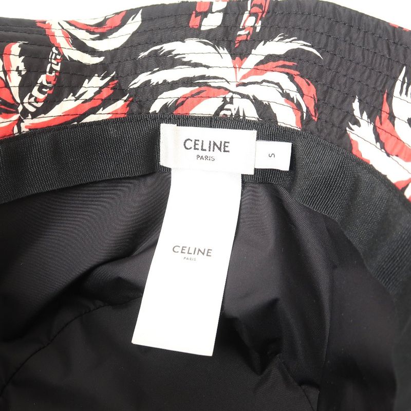 Celine Hat Size S Aloha Palm Tree Nylon Bucket — view 8