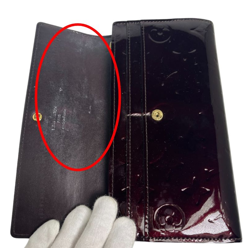 Louis Vuitton Vernis Portefeuille Sarah Long Wallet With Two-fold Zipper — view 8
