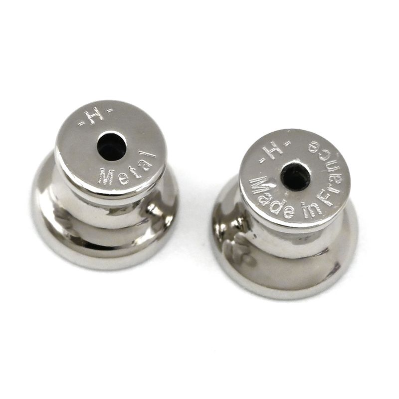Hermes Earrings Loop Grand Vorsluyft Metal Glaze Etoupe — view 9