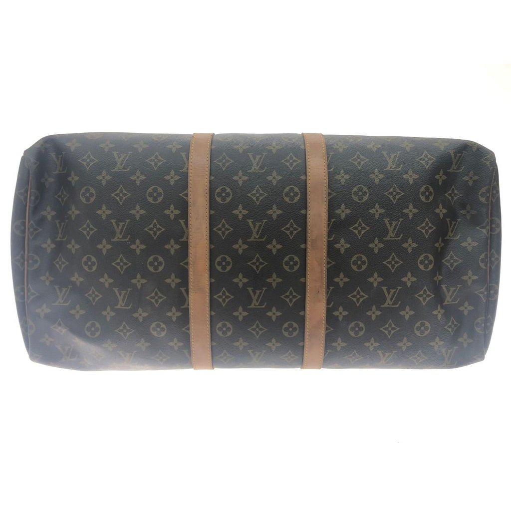 Louis Vuitton Boston Bag Monogram Keepall 55 Brown — view 3