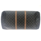 Louis Vuitton Boston Bag Monogram Keepall 55 Brown — view 3
