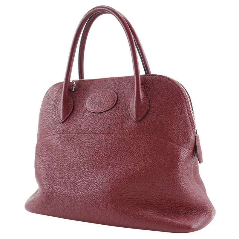 Hermes Bolide 31 ck K1 Taurillon Clemence Rouge Grenat Handbag — view 2