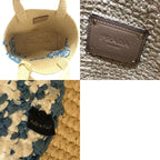 Prada Handbag Logo St Barth's Island Limited Edition 1 Bg454 Raffia Beige — view 9