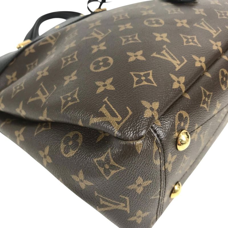 Louis Vuitton Shoulder Bag Pallas Shopper Monogram Canvas Brown — view 7