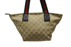 Gucci Handbag Sherry Line Beige Red Green GG Canvas Leather — view 3