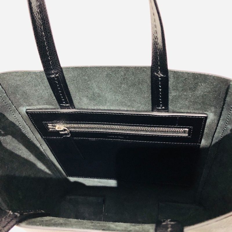 Celine Vertical Cabas Small 2-Way Bag Black Leather Tote Crossbody — view 8