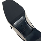 Hermes Groupie Flat Shoes Canvas Leather Black Mule Slipper Sandals — view 8
