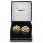 Chanel Coco Mark Vintage Gold Plated 23.8 g Earrings — view 9