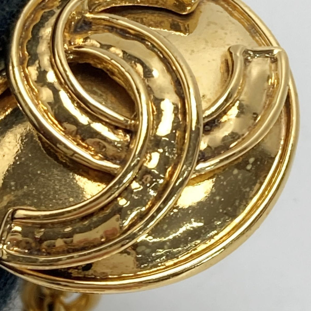 Chanel Coco Mark Round Necklace 94 P Gold Plated Vintage — view 8