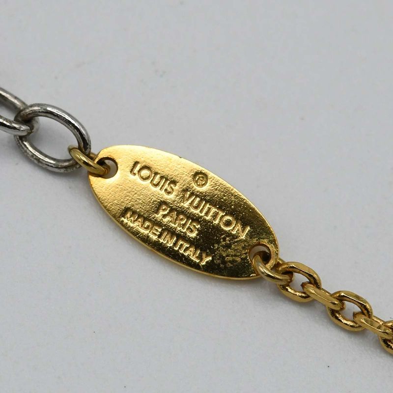Louis Vuitton Necklace Gold Color And Silver Combination — view 6