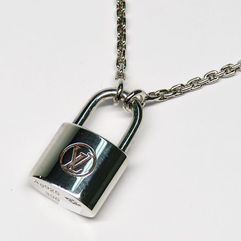Louis Vuitton Pendant Silver Lockit AG 925 Padlock Necklace — view 3