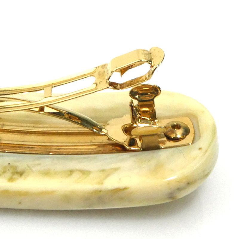 Prada Crystal Embellished Ivory Barrette — view 5
