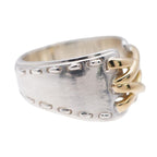 Hermes Mexico Double Silver Yellow Gold Ring 51 — view 4