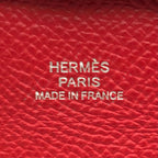 Hermes Bastia Evelyne Red Shikaku Coin Case — view 7