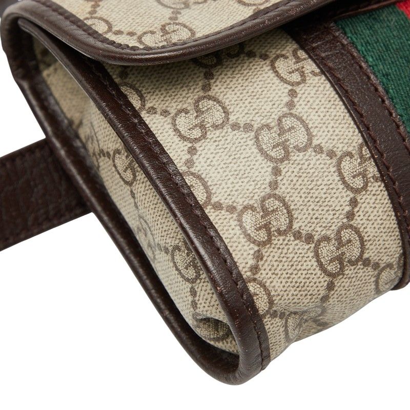 Gucci Sherry Line GG Supreme Body Bag Waist Beige Multicolor — view 4