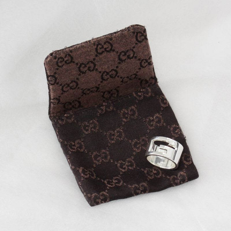 Gucci G Logo Wide Ring No 11 AG 925 Silver E1634 — view 8