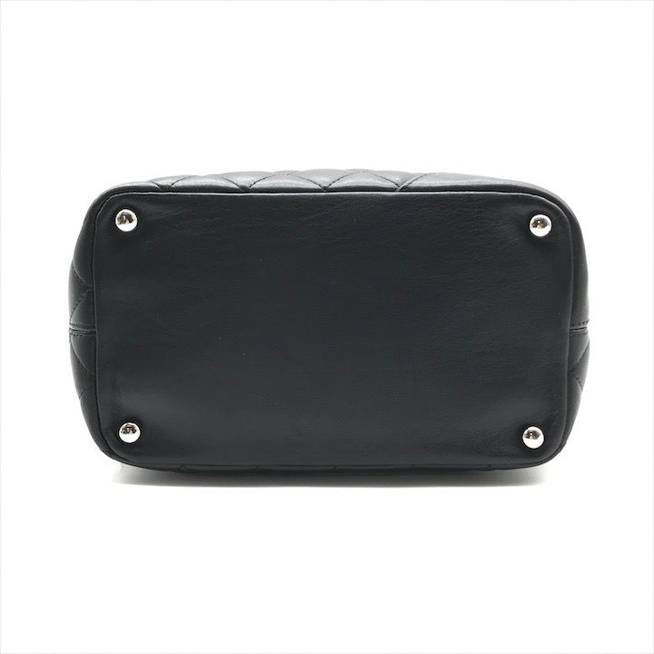 Chanel CC Logo Cambon Leather Tote Black — view 4