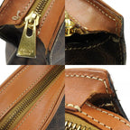 Celine Tote Bag Macadam Leather Brown Gold Hardware — view 6