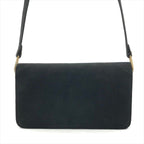 Hermes Dobris Suede 2-Way Shoulder Clutch Black — view 2