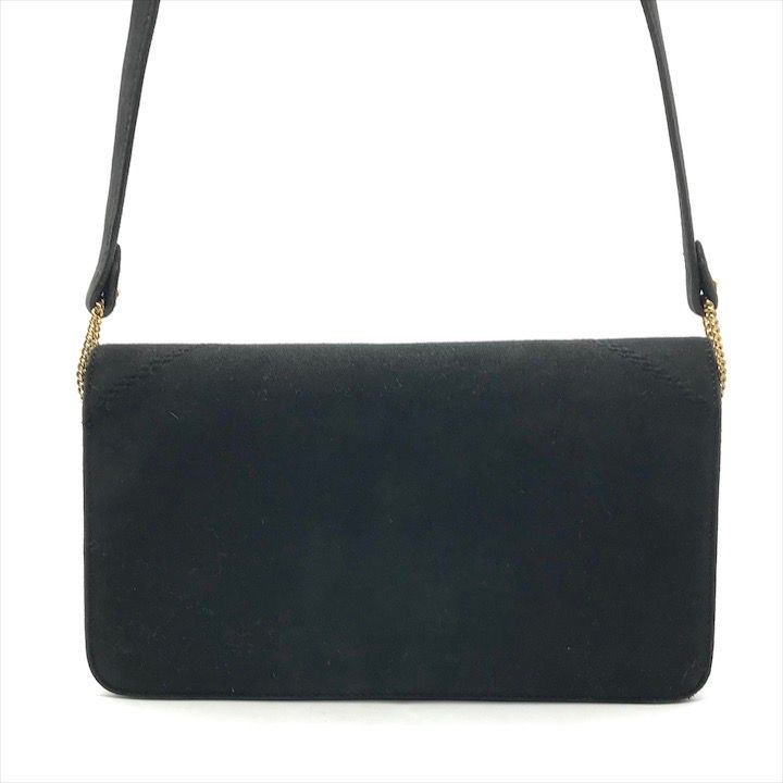 Hermes Dobris Suede 2-Way Shoulder Clutch Black — view 2