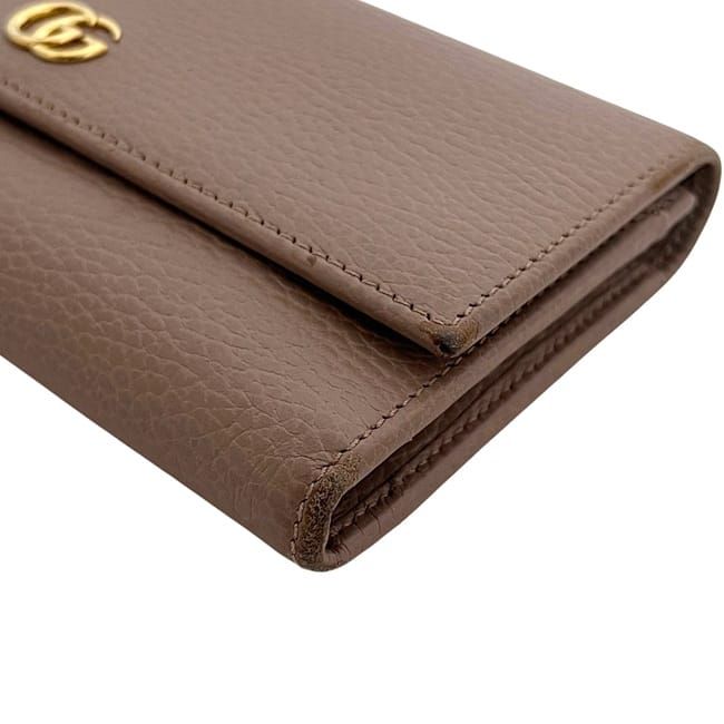Gucci Bifold Long Wallet Pink Beige Marmont — view 8